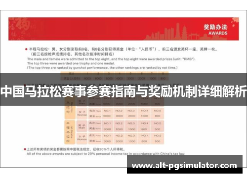中国马拉松赛事参赛指南与奖励机制详细解析
